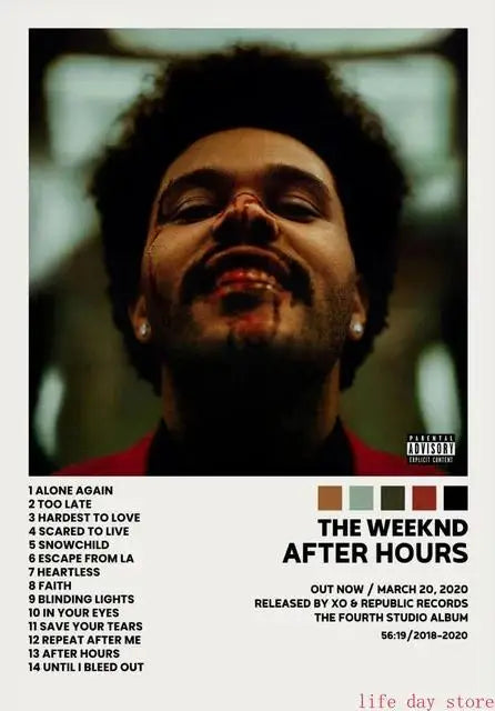 Hip Hop Rap Star Music Album Cover Posters