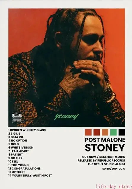 Hip Hop Rap Star Music Album Cover Posters