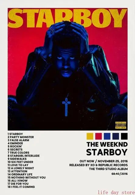 Hip Hop Rap Star Music Album Cover Posters