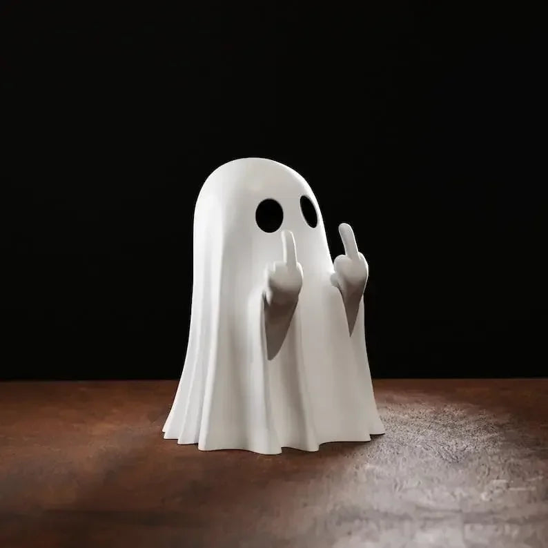 Luminous Ghost Statue Cute Halloween Table Decor Accent