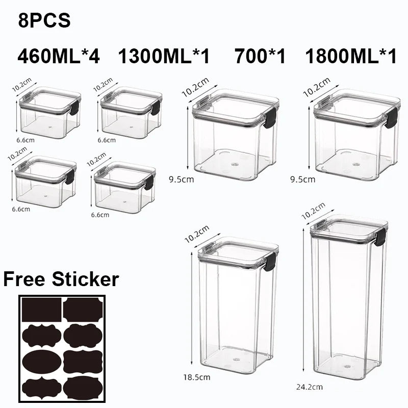 Food Storage Containers Transparent Containers With Lid