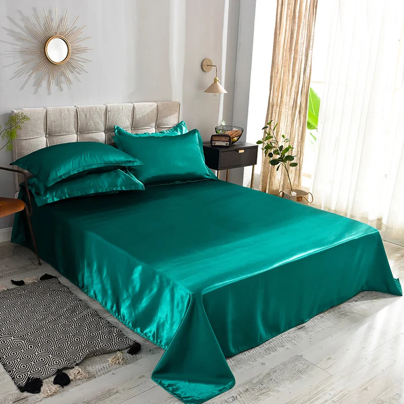 High End Soft And Comfortable Satin Sheets For Single and Twin Bed Sheets Set