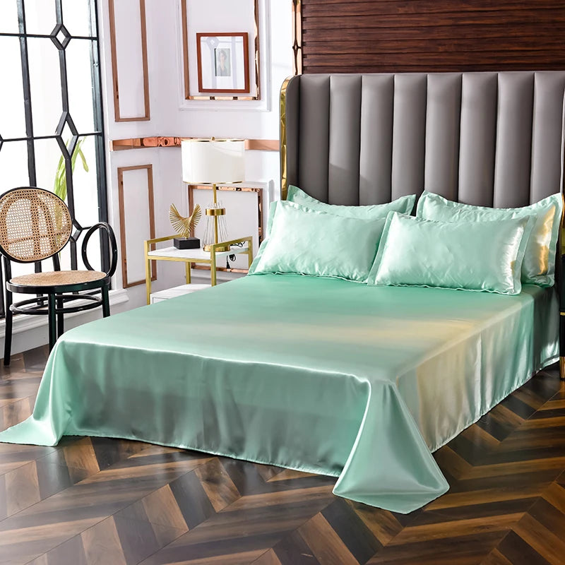 High End Soft And Comfortable Satin Sheets For Single and Twin Bed Sheets Set