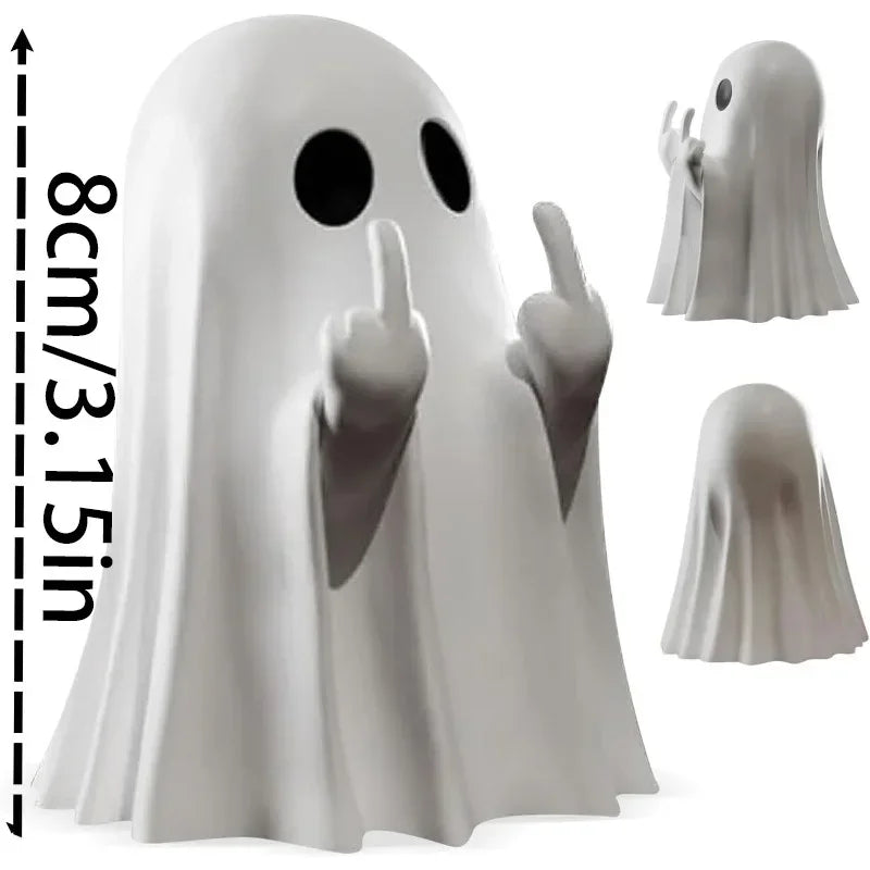 Luminous Ghost Statue Cute Halloween Table Decor Accent