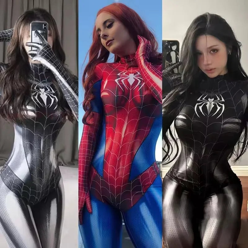 Black Cat Superhero Cosplay Bodysuit For Girls