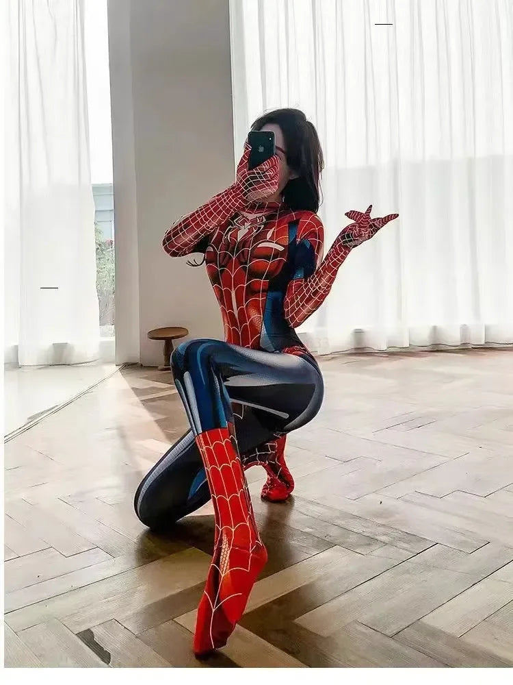 Black Cat Superhero Cosplay Bodysuit For Girls