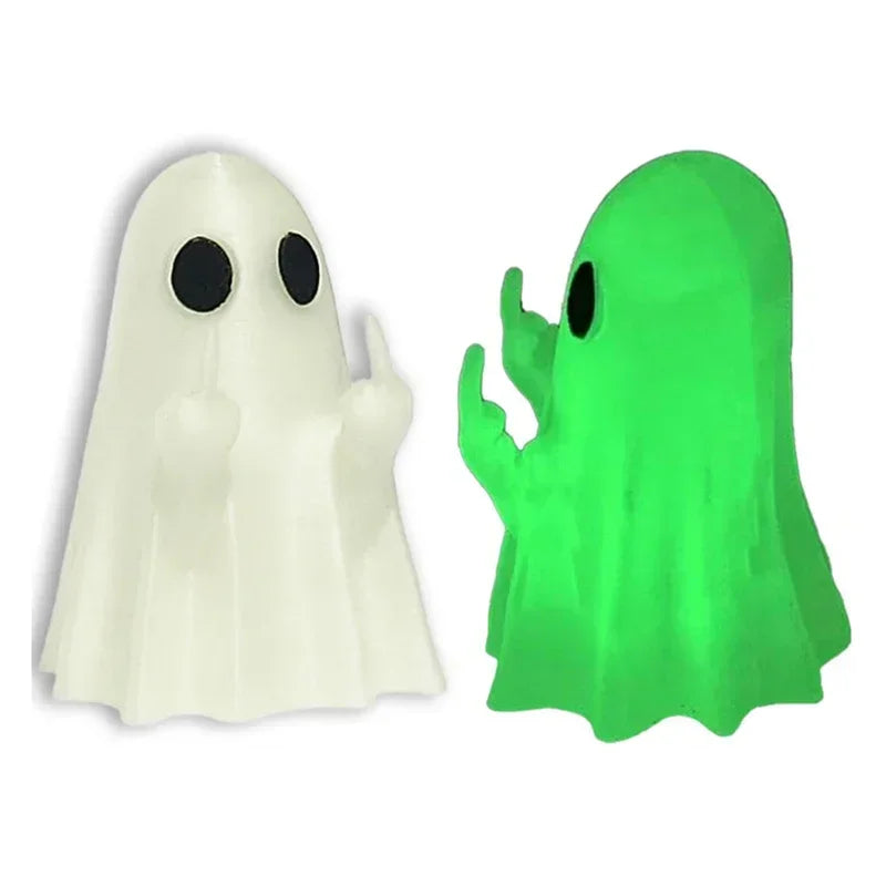 Luminous Ghost Statue Cute Halloween Table Decor Accent