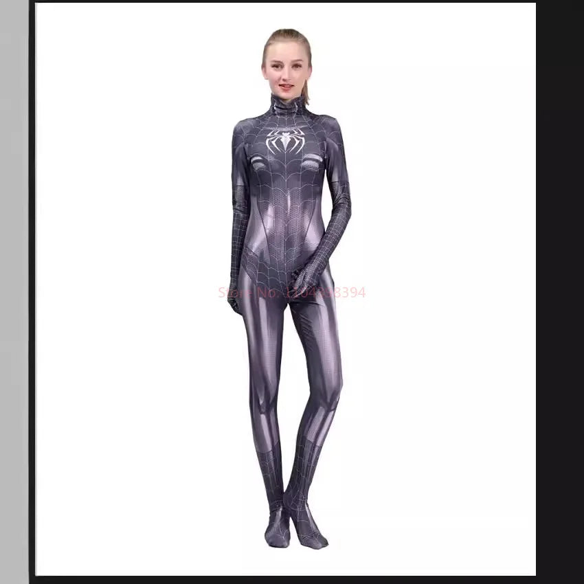 Black Cat Superhero Cosplay Bodysuit For Girls