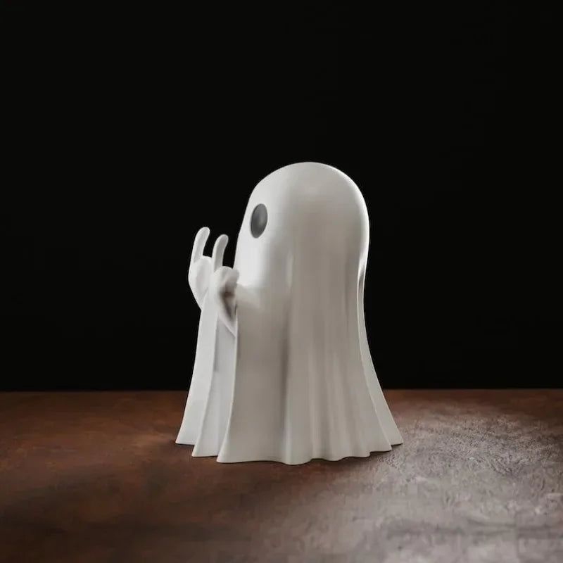 Luminous Ghost Statue Cute Halloween Table Decor Accent