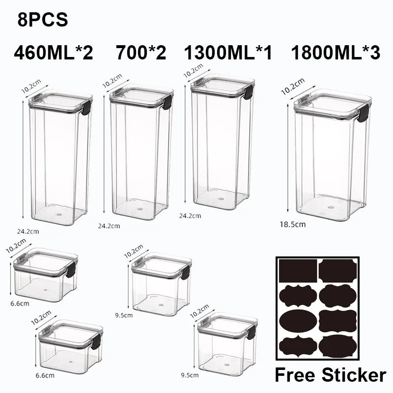 Food Storage Containers Transparent Containers With Lid