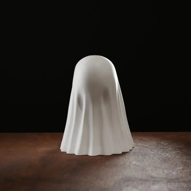 Luminous Ghost Statue Cute Halloween Table Decor Accent