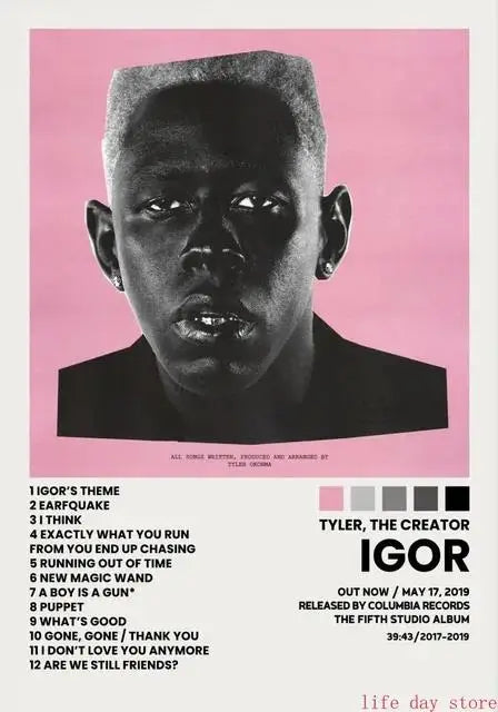 Hip Hop Rap Star Music Album Cover Posters