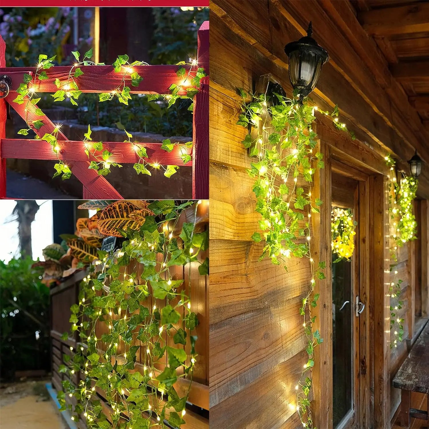 2M Green Ivy Leaf String Lights – Artificial Vine Fairy Lights for Room & Party Decor