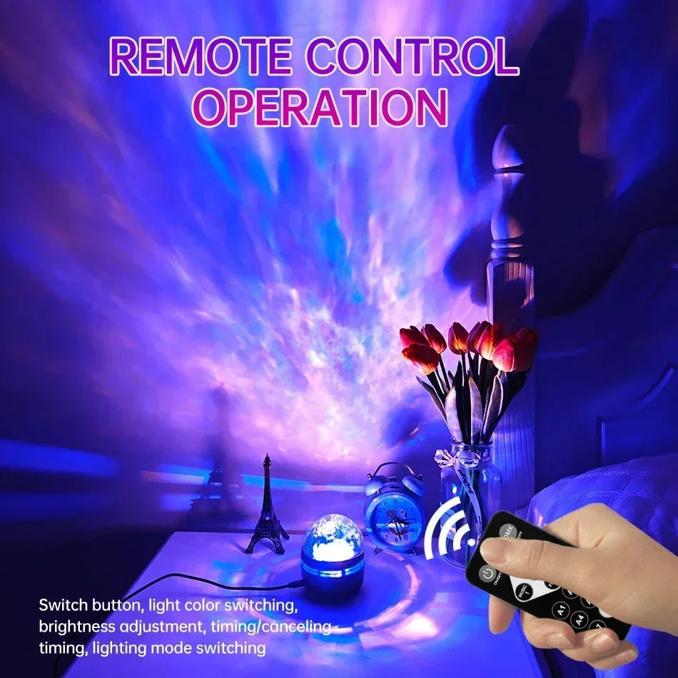 LED Galaxy Projector Light Multi-color With Remote Control