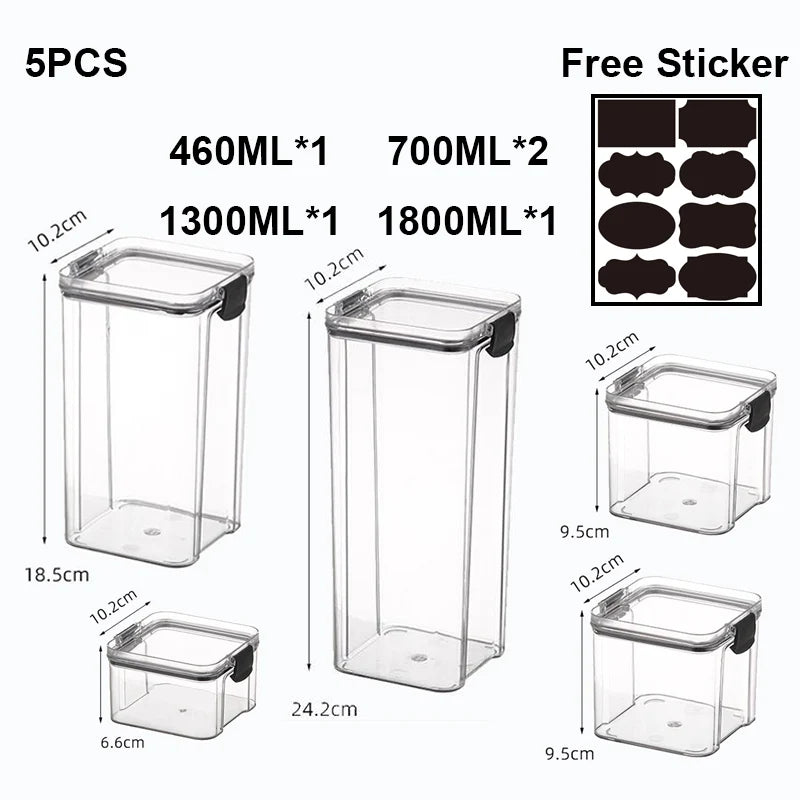 Food Storage Containers Transparent Containers With Lid