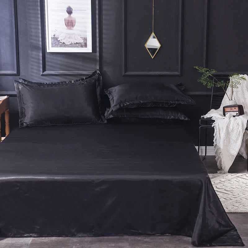 High End Soft And Comfortable Satin Sheets For Single and Twin Bed Sheets Set