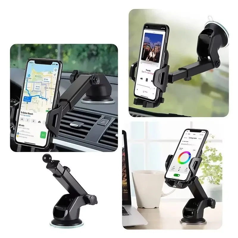 2025 Universal Suction Car Phone Holder 360 Degree Rotation