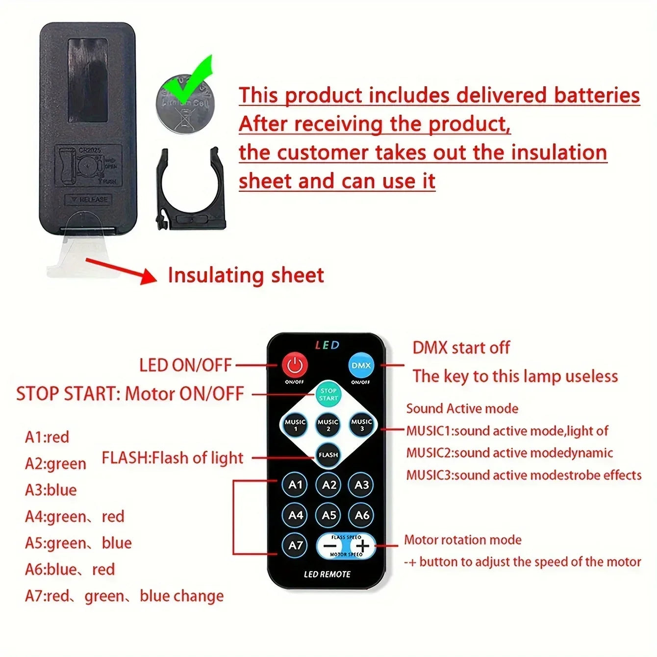 LED Galaxy Projector Light Multi-color With Remote Control