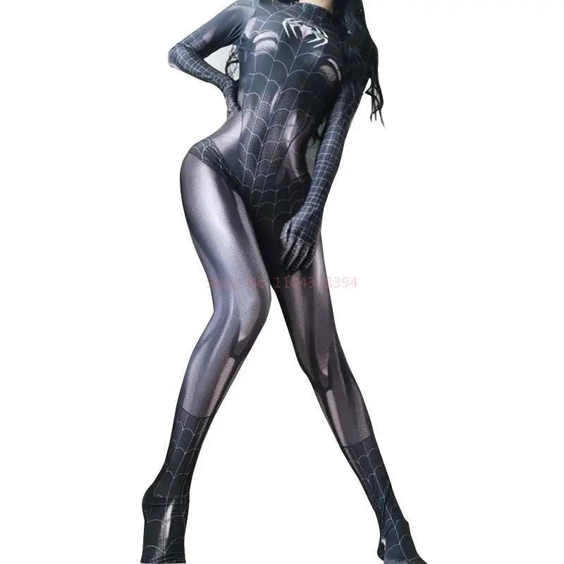 Black Cat Superhero Cosplay Bodysuit For Girls