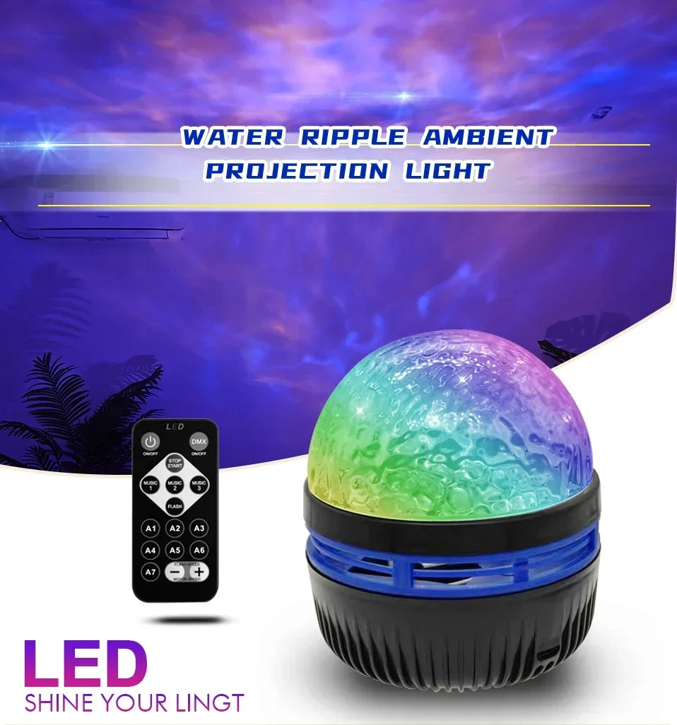 LED Galaxy Projector Light Multi-color With Remote Control