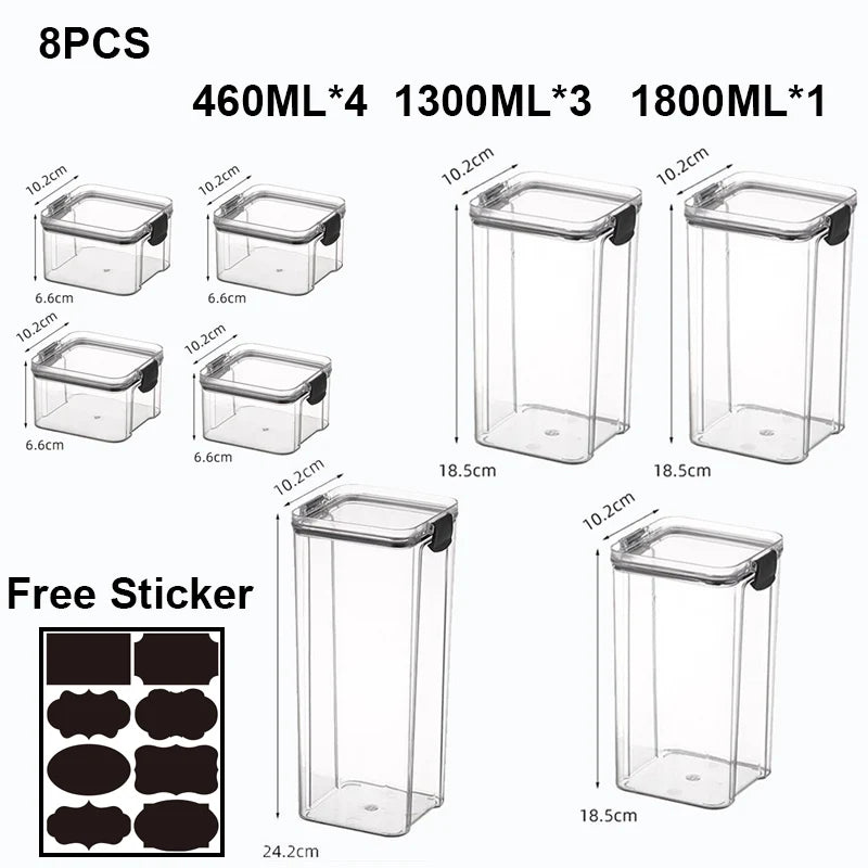 Food Storage Containers Transparent Containers With Lid
