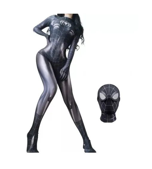 Black Cat Superhero Cosplay Bodysuit For Girls