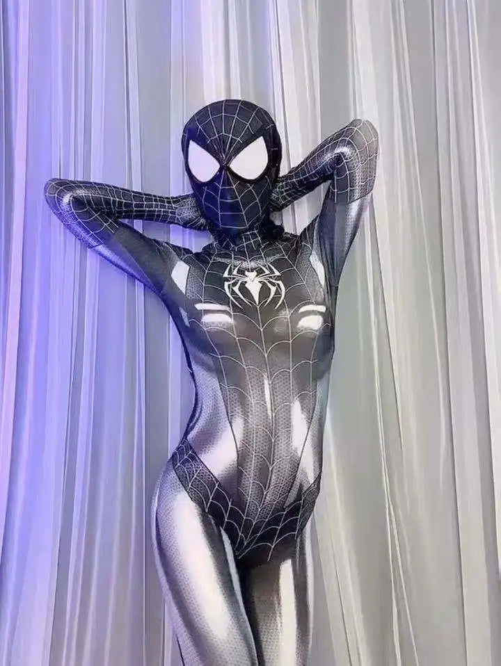 Black Cat Superhero Cosplay Bodysuit For Girls
