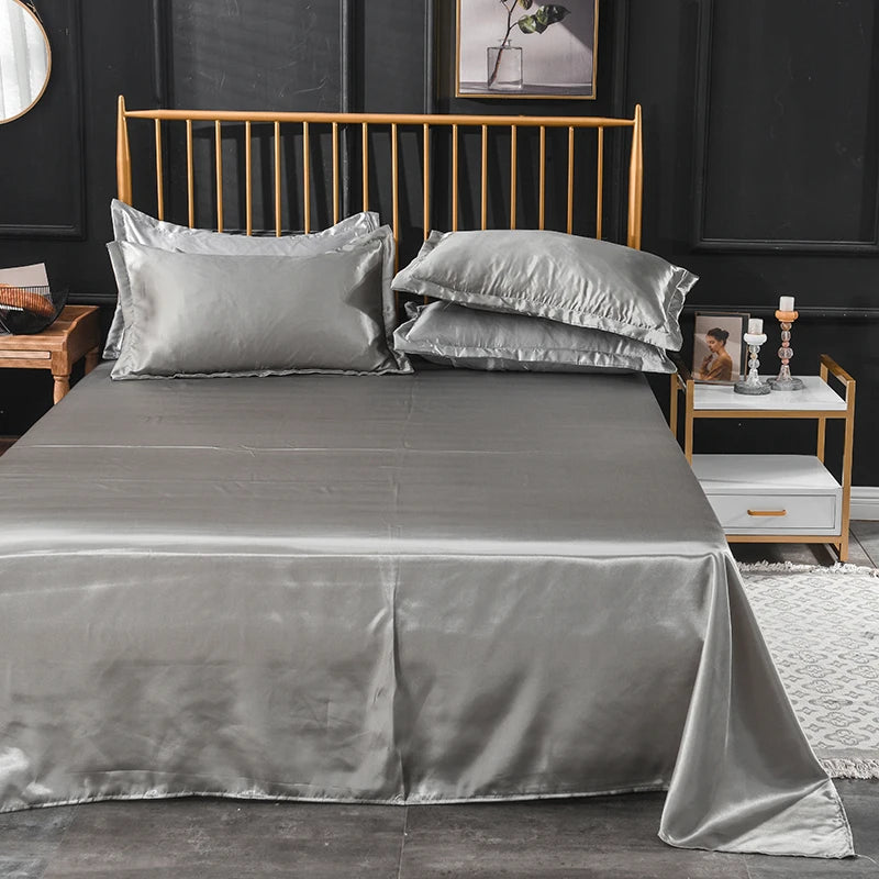 High End Soft And Comfortable Satin Sheets For Single and Twin Bed Sheets Set