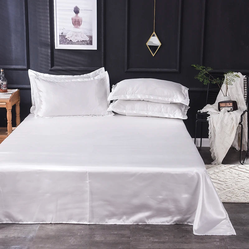 High End Soft And Comfortable Satin Sheets For Single and Twin Bed Sheets Set