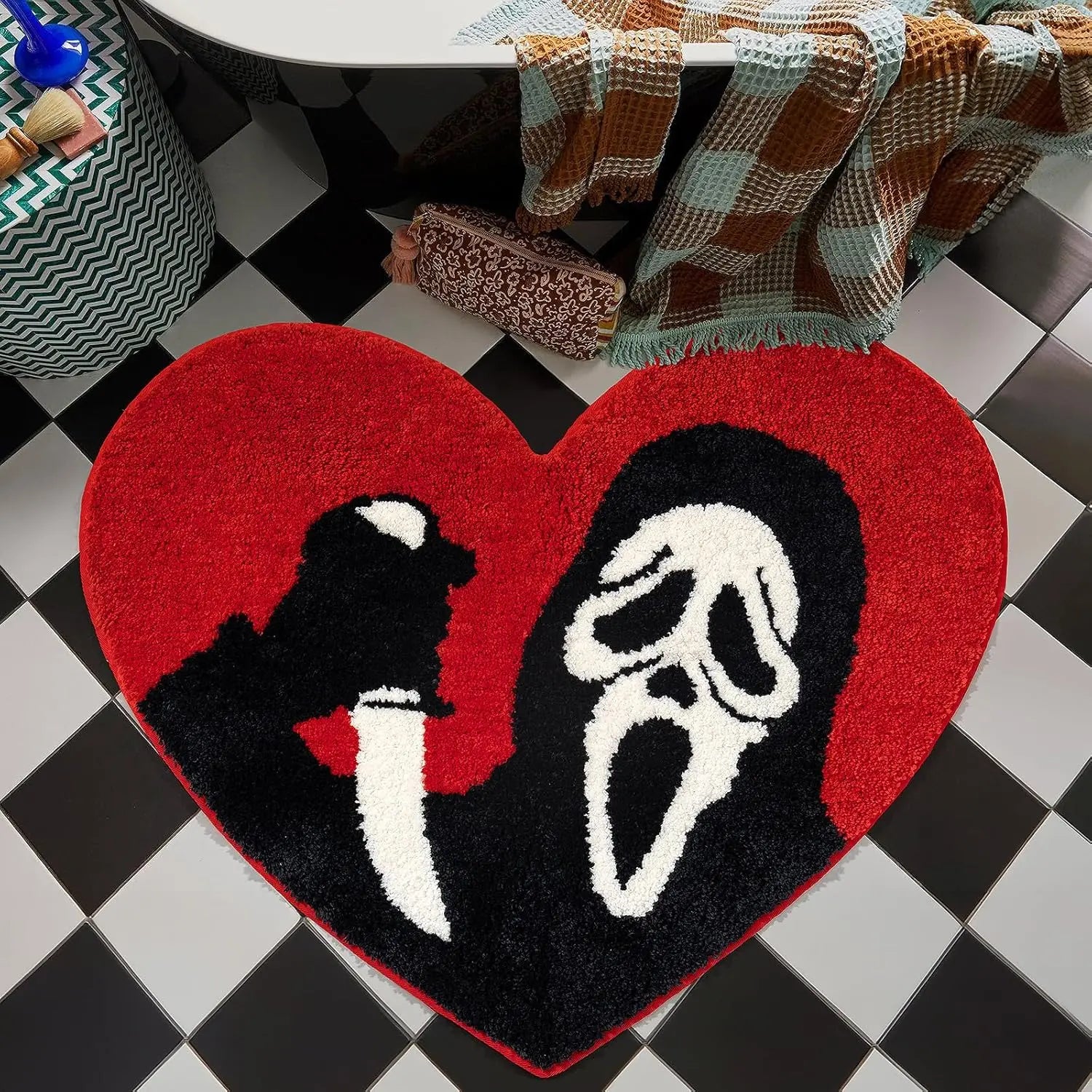 Scream Halloween Non Slip Rug