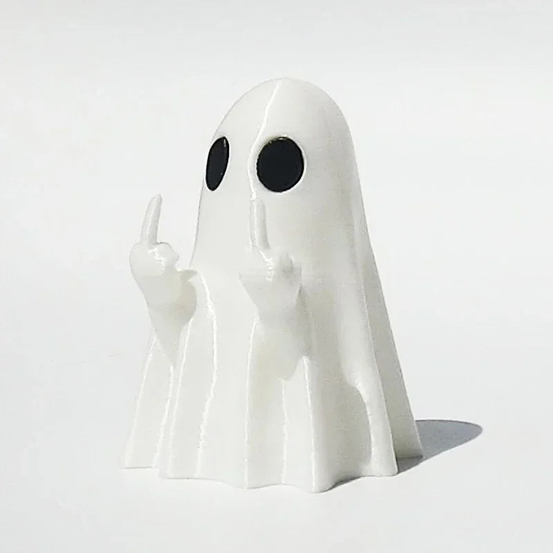 Luminous Ghost Statue Cute Halloween Table Decor Accent