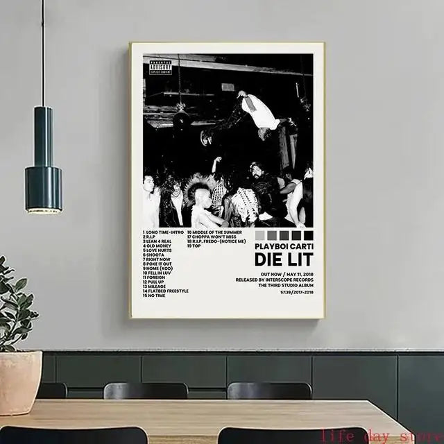 Hip Hop Rap Star Music Album Cover Posters