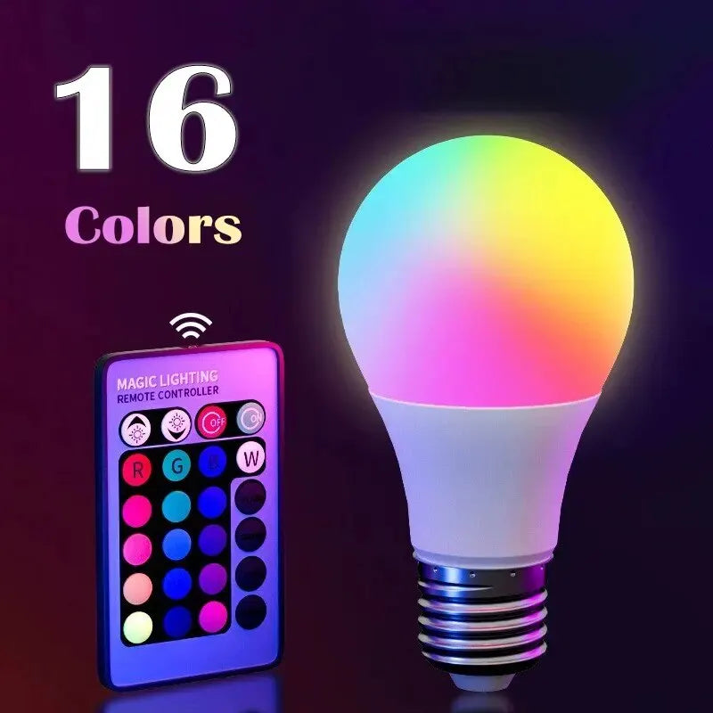 16 Colors RGB Bulb LED Multicolor Bulb With Remote Control
